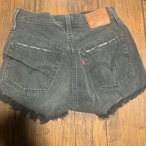 Levi's Women's Dark Gray Jean Shorts